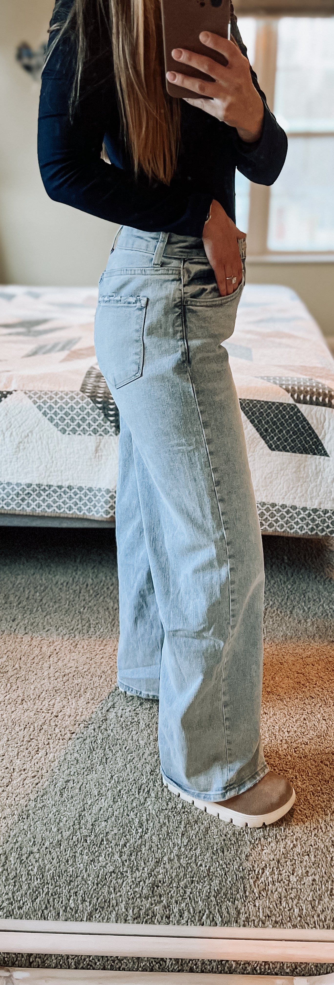 high rise super wide leg jeans - lovervet by vervet
