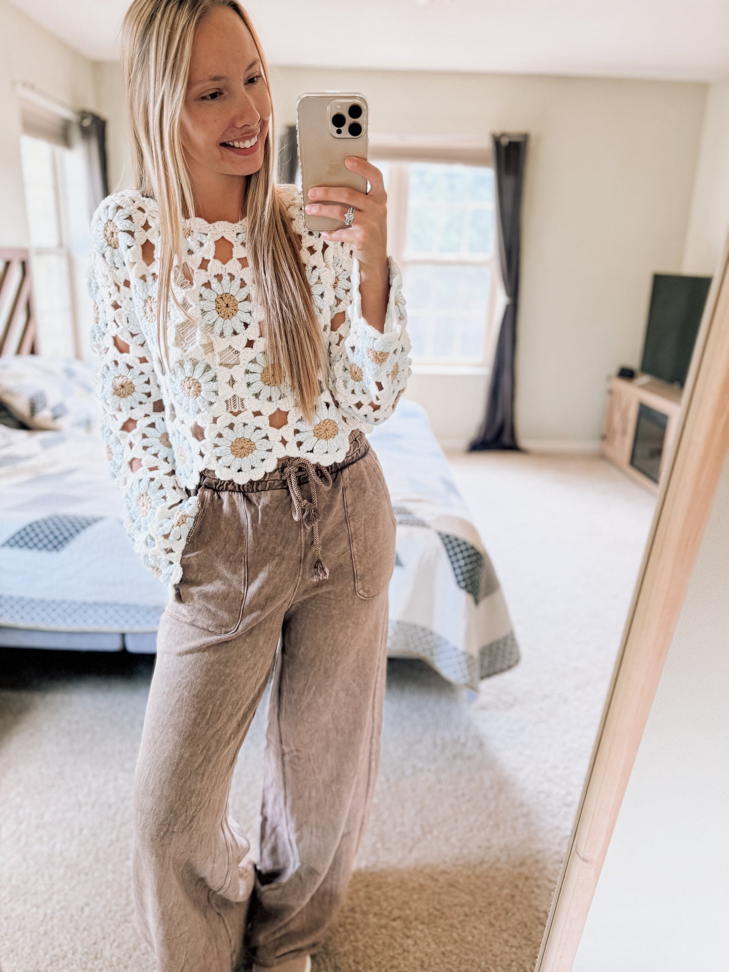 daisy chain crochet top