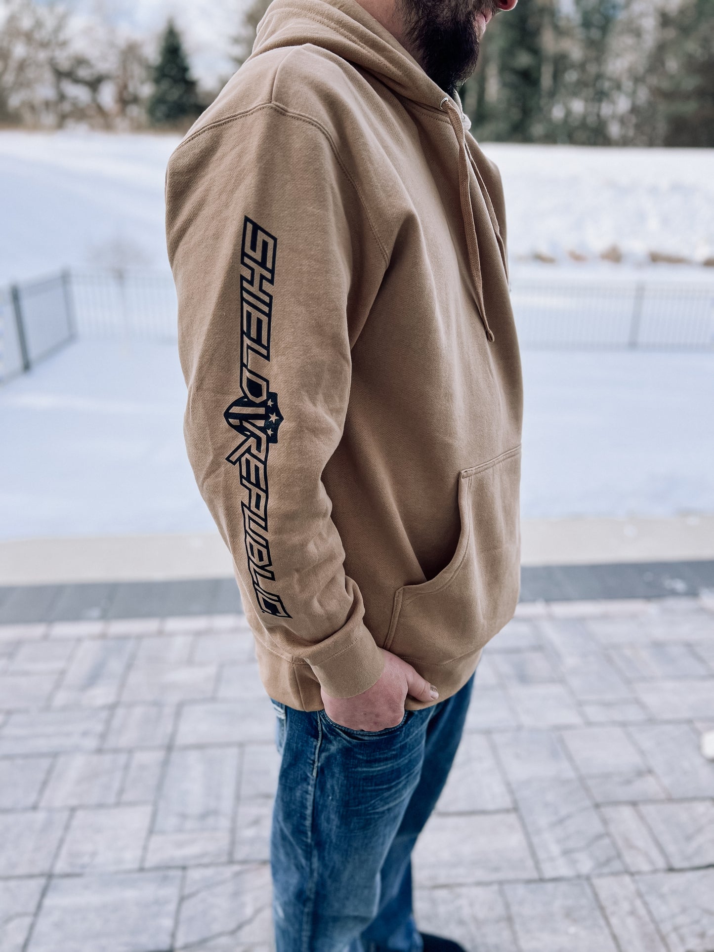 shield branded hoodie
