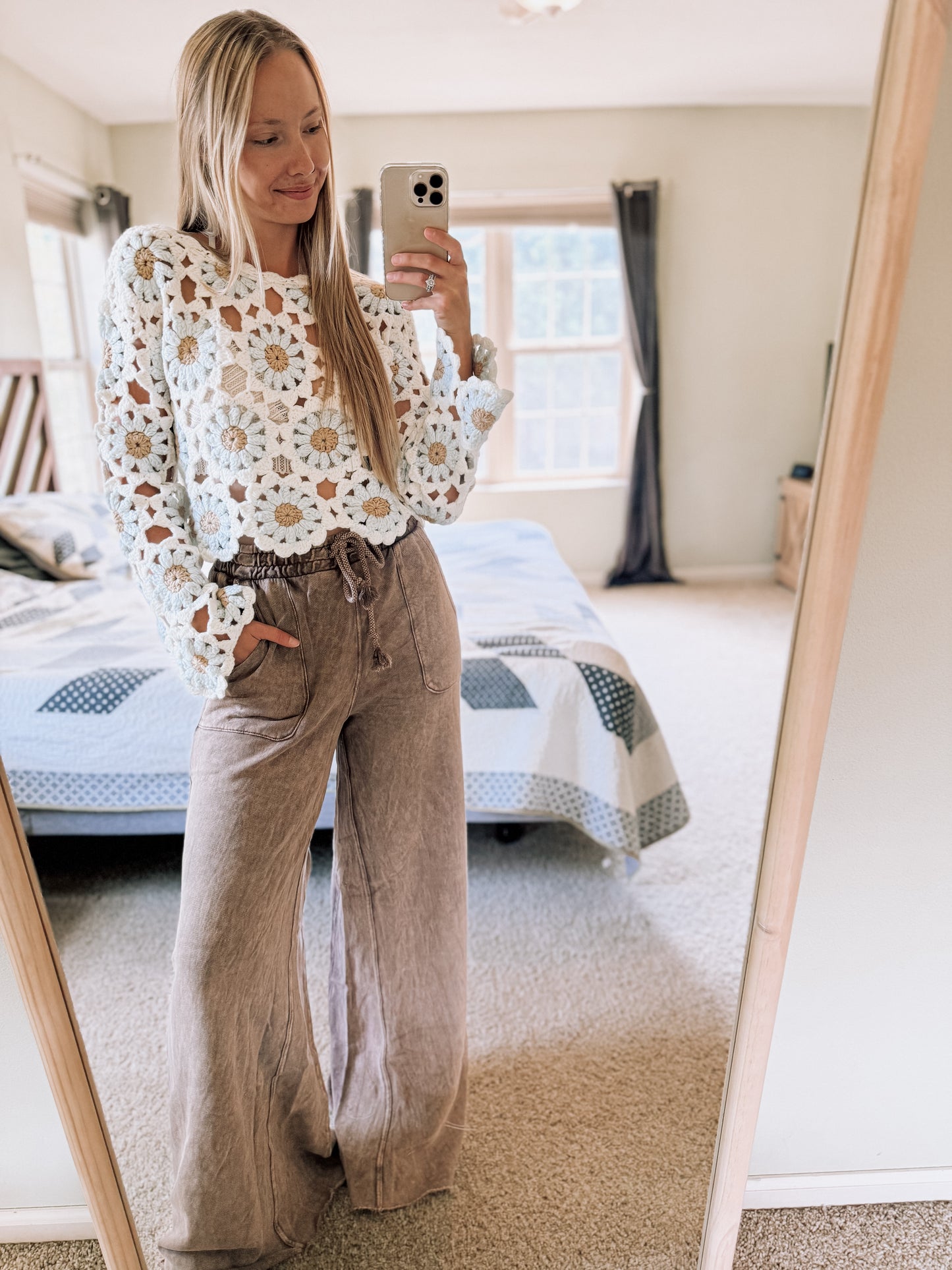 daisy chain crochet top