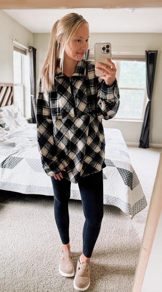 moody pines flannel