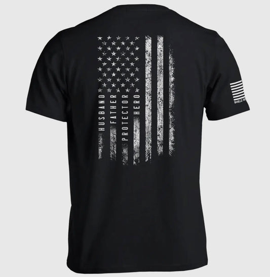 husband father protector hero t-shirt