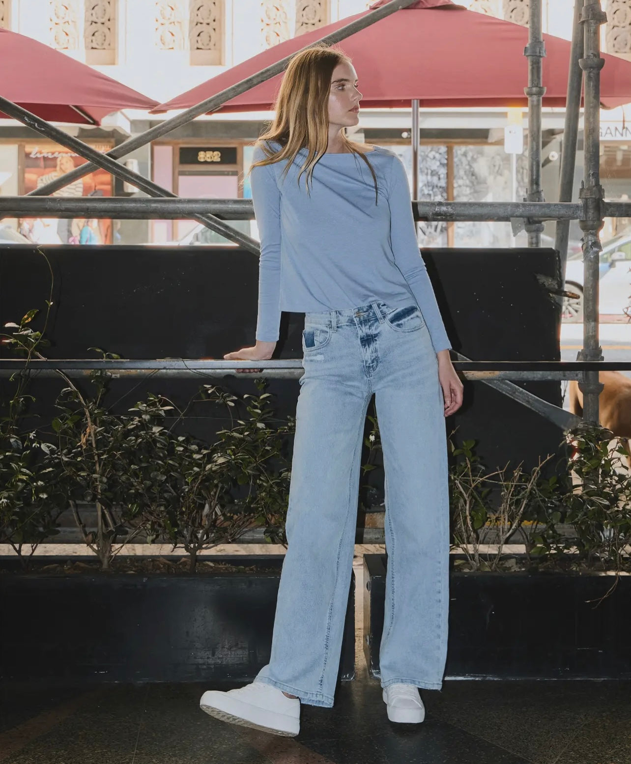 high rise super wide leg jeans - lovervet by vervet