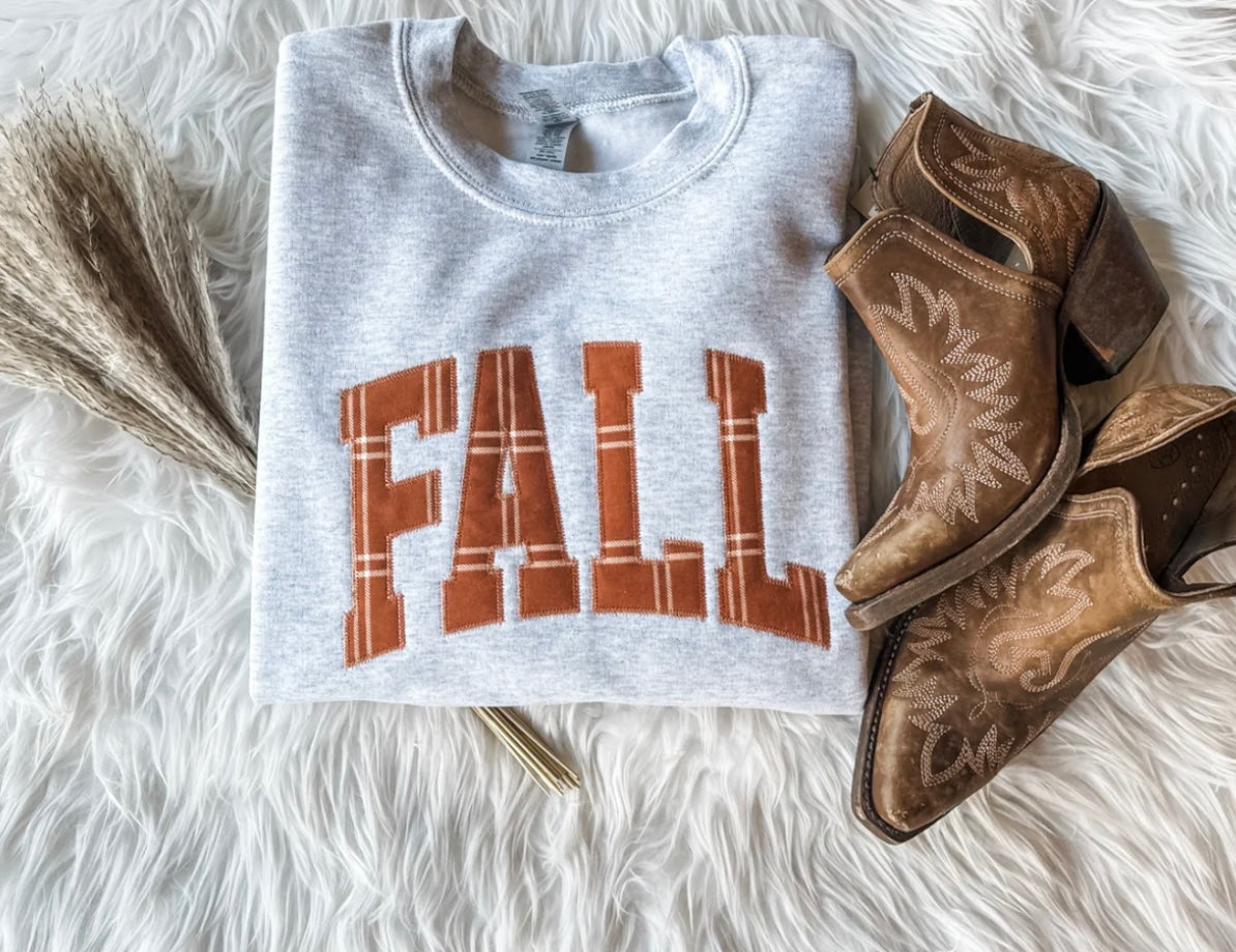 fall block letter crew