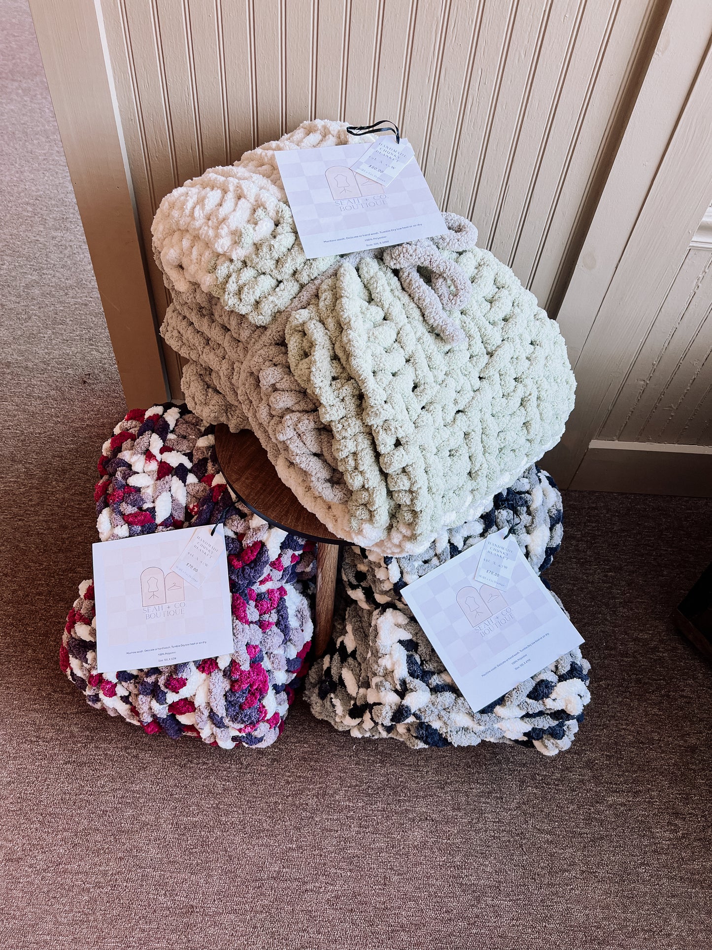 handmade chunky blanket