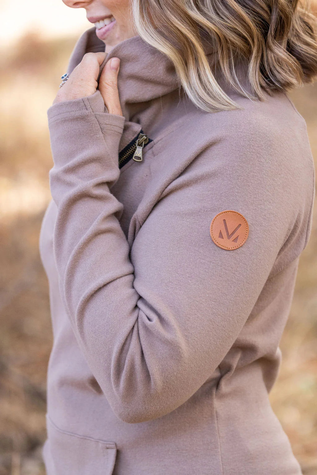 classic zoey zip cowl sweatshirt