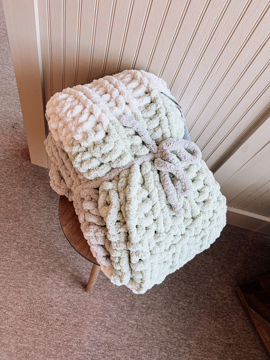handmade chunky blanket