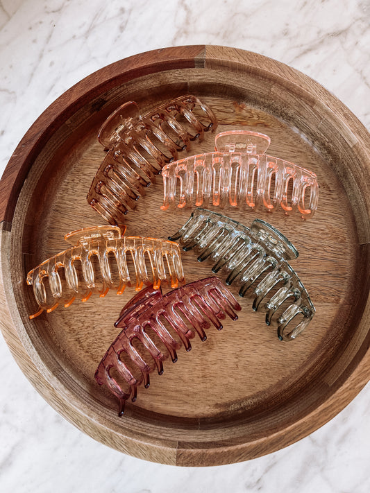 large spring claw clips
