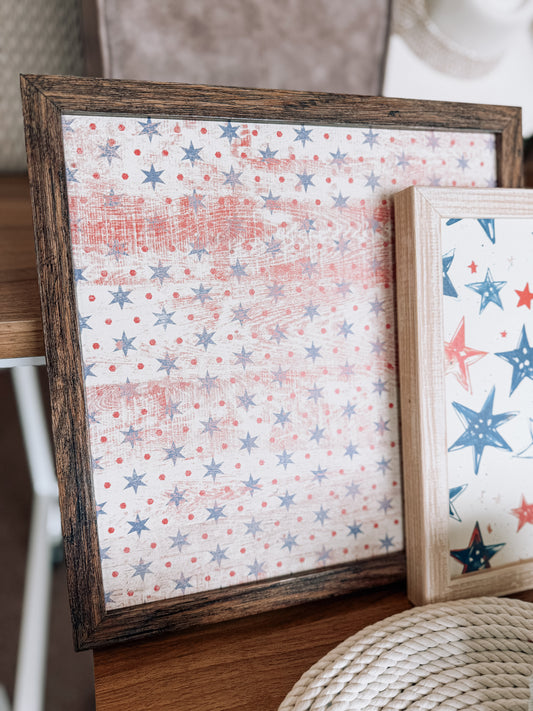 rustic stars sign